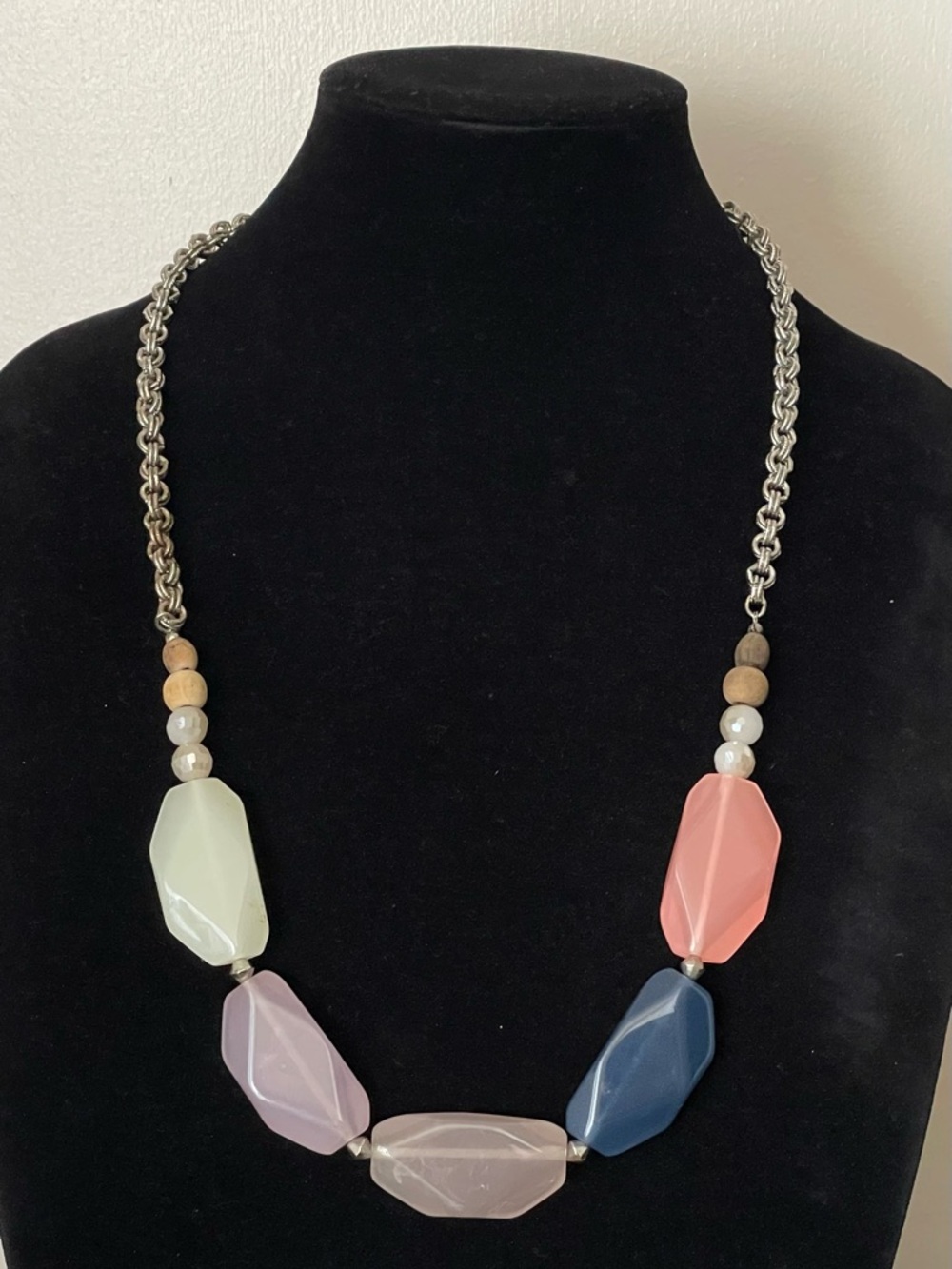 Loft Multi-Color Geometric Bead Necklace - Women Jewelry
